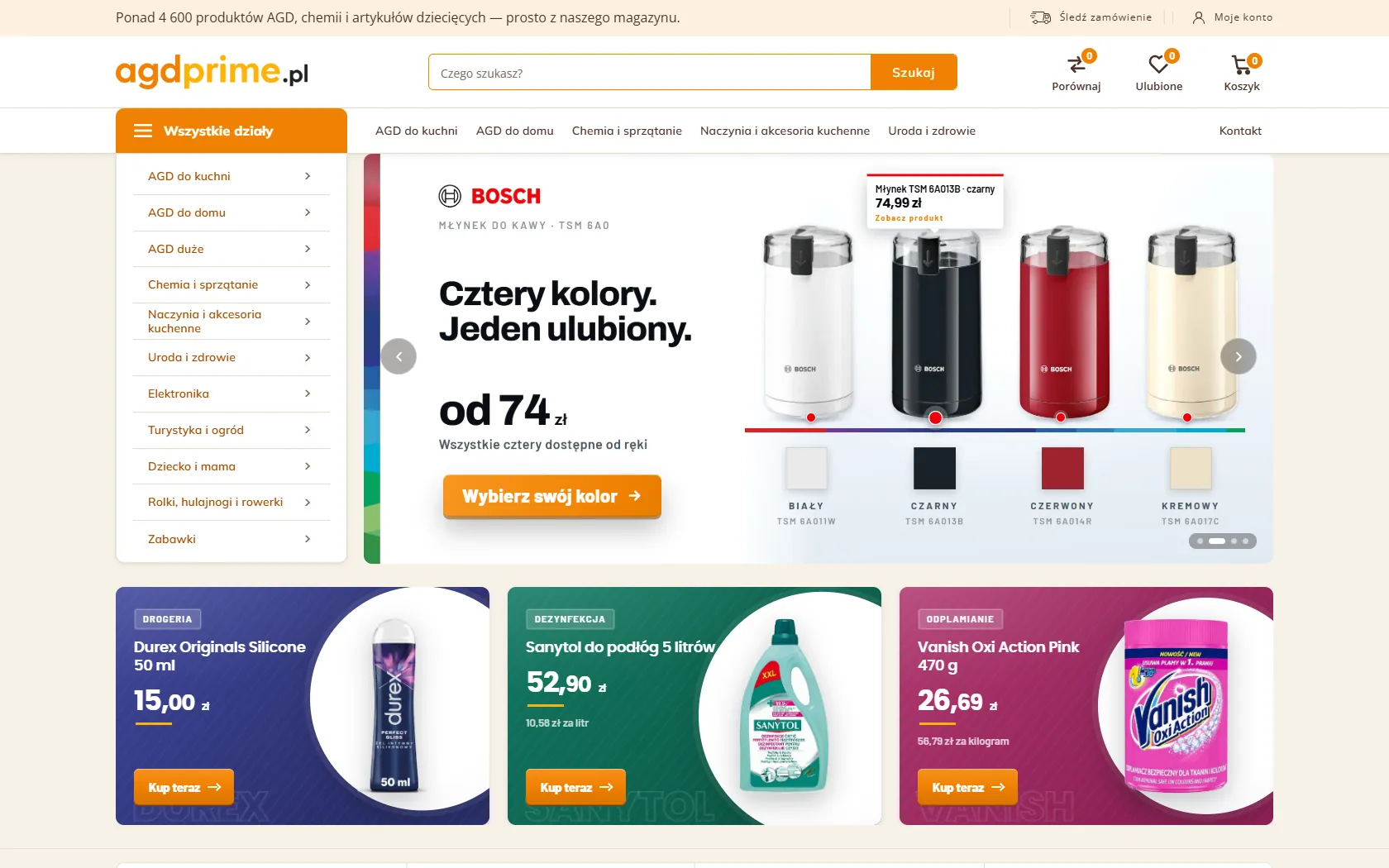 AGD Prime — strona główna