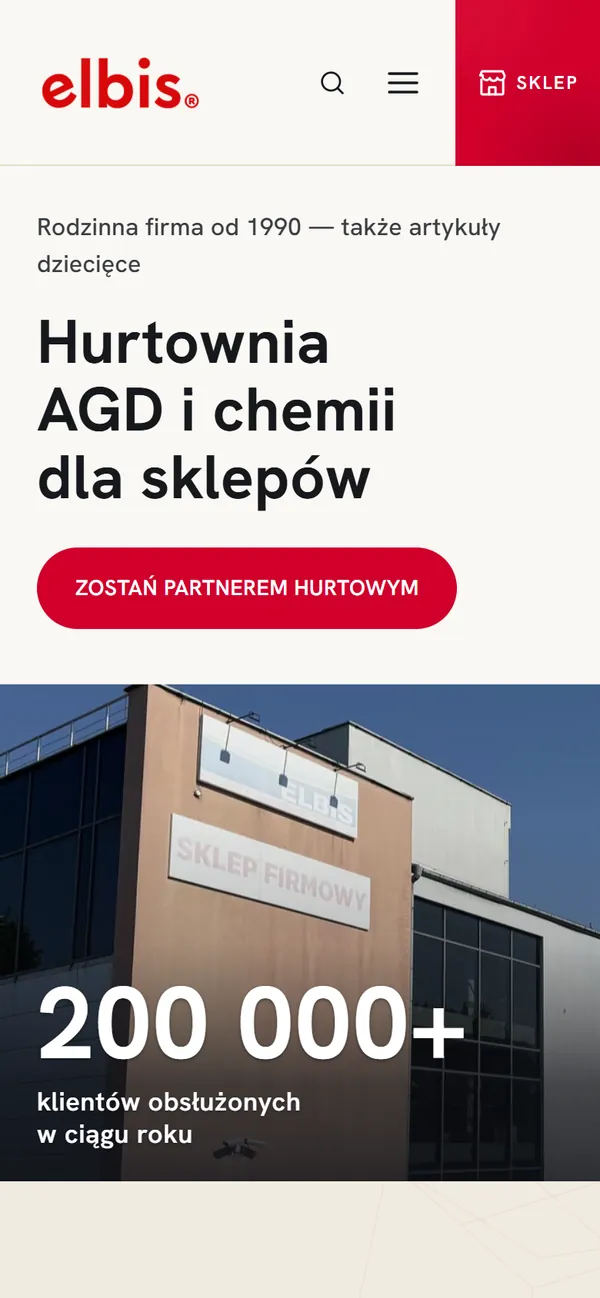 ELBIS — widok na telefonie
